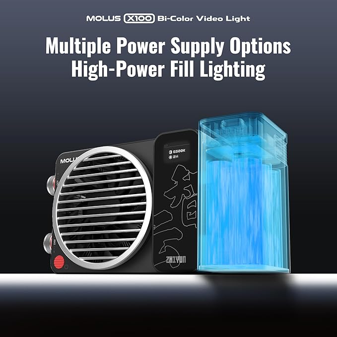 ZHIYUN MOLUS X100 Bi-Color Pro 100W Video Light V2 Upgraded Version - Image 8