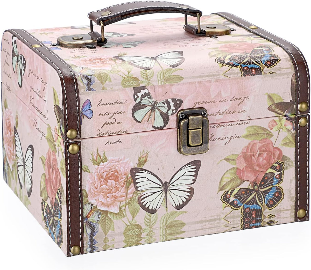 elldoo decorative treasure chest box, wooden + pu shown in use