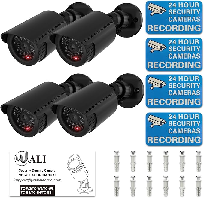 WALI Dummy Fake Simulated Surveillance Security CCTV Dome Camera Indoor Outdoor - Image 7