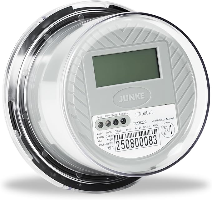 RV Digital Electric Meter, 240V 2 Wire KWH Meter, Watt Meter, Used by JINDOUZI