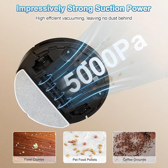 FGID Robot Vacuum and Mop Combo, 2 in 1 Mopping Robotic Vacuum Cleaner w - Image 5