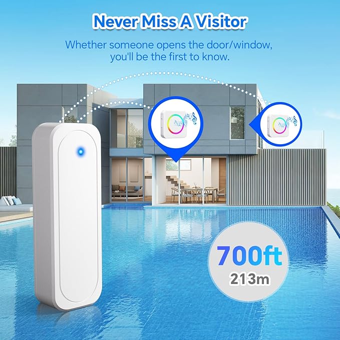 Door Chime, Satisure Door Sensor Chime When Door Opens, Doorbell Chime - Image 4