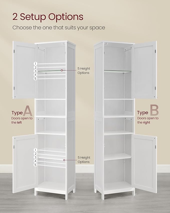 VASAGLE Tall Bathroom Cabinet - Image 3