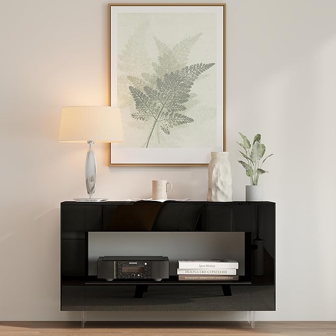 Vavkorkula High Gloss TV Stand for 55 Inch - Image 7