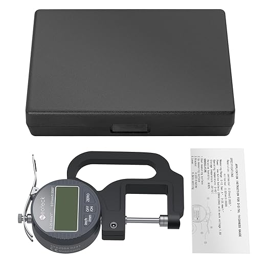 Neoteck Digital Thickness Gauge 1inch/25.4mm, 0.0005inch/0.01mm LCD Display - Image 8