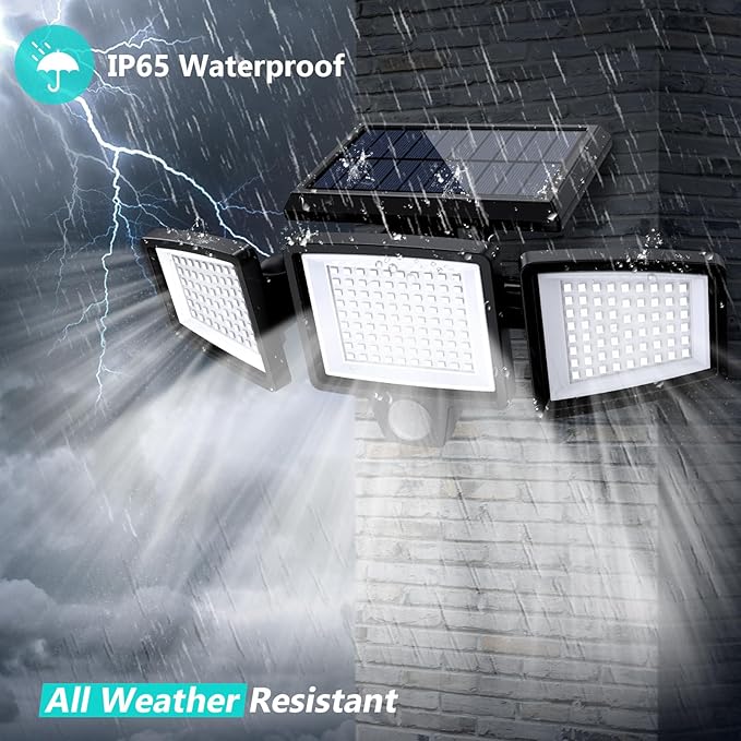 Tuffenough Solar Outdoor Lights 2500LM 210 LED Security Lights - Image 7