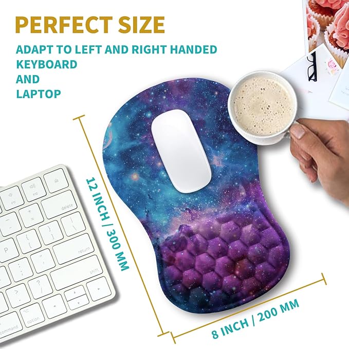Hokafenle Ergonomic Mouse Pad Wrist Support, Wrist Rest Mousepad - Image 3