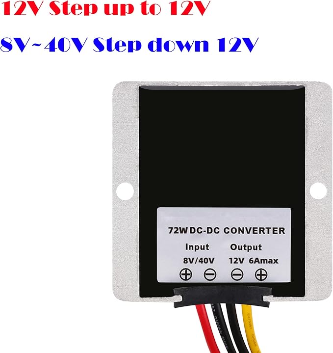MGGi DC Converter 8V-40V to 12V 6A 72W, Step Down Step Up Converter Voltage - Image 2
