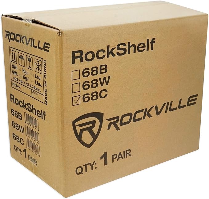 Rockville Pair RockShelf 68C V2 400W Wood 6.5" Bookshelf Speakers, 8 Ohm - Image 9