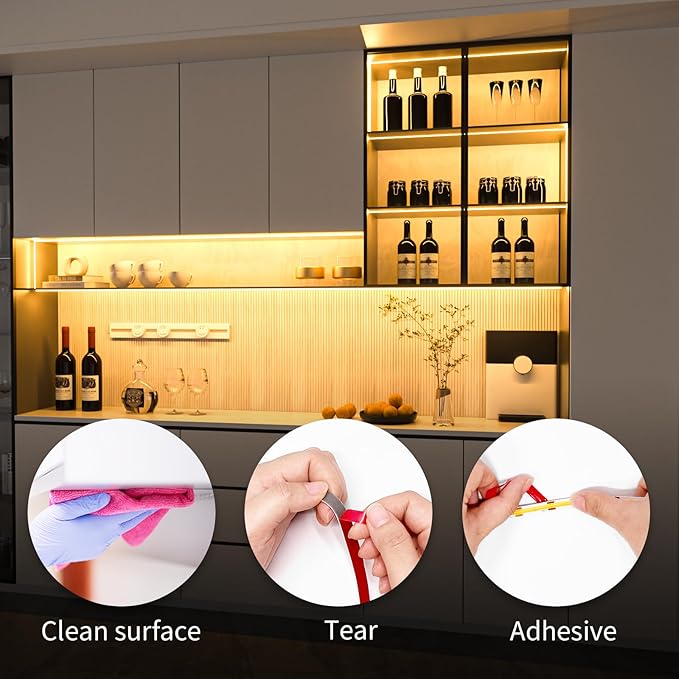 WOBANE COB LED Strip Light Kit, 9.8ft Dimmable LED Light Strip - Image 4
