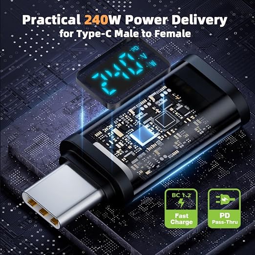 chenyang USB C Digital Display Adapter, USB 4.0 Type C Male to Female 40Gbps - Image 6