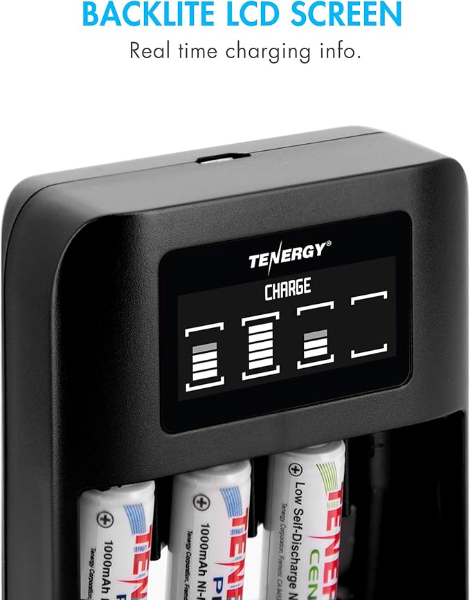 Tenergy TN474U 4-Bay NiMH/NiCD Battery Charger - Image 2