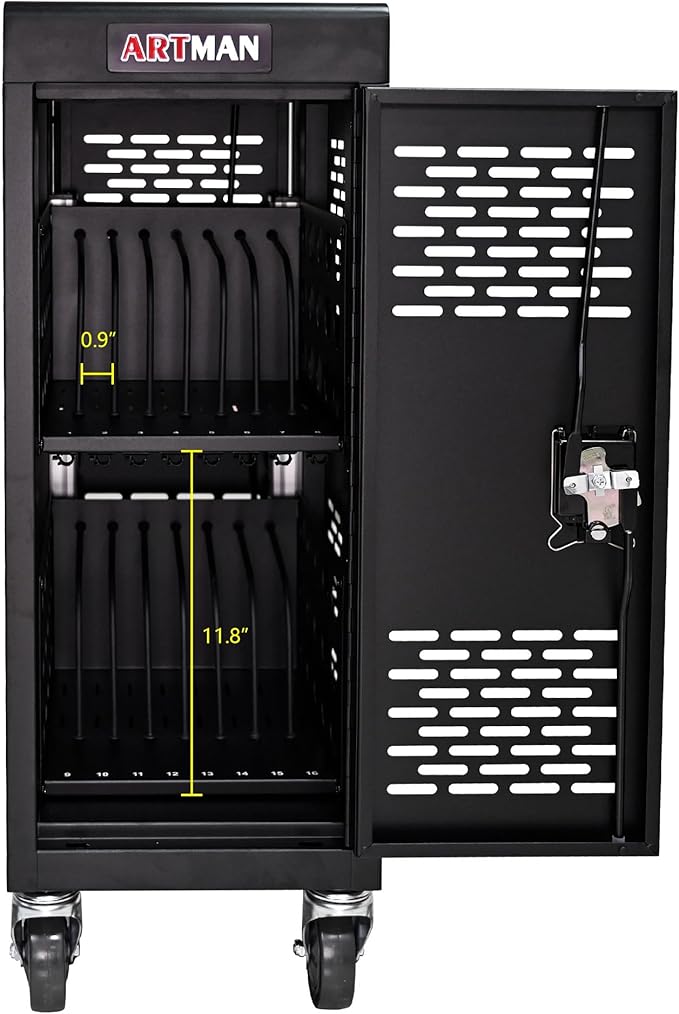 16-Device Mobile Charging Cart - Image 3