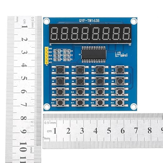 2PCS TM1638 LED Display 8Bit Digital Tube Module 16 Keys 3-Wire Control Keyboard - Image 3