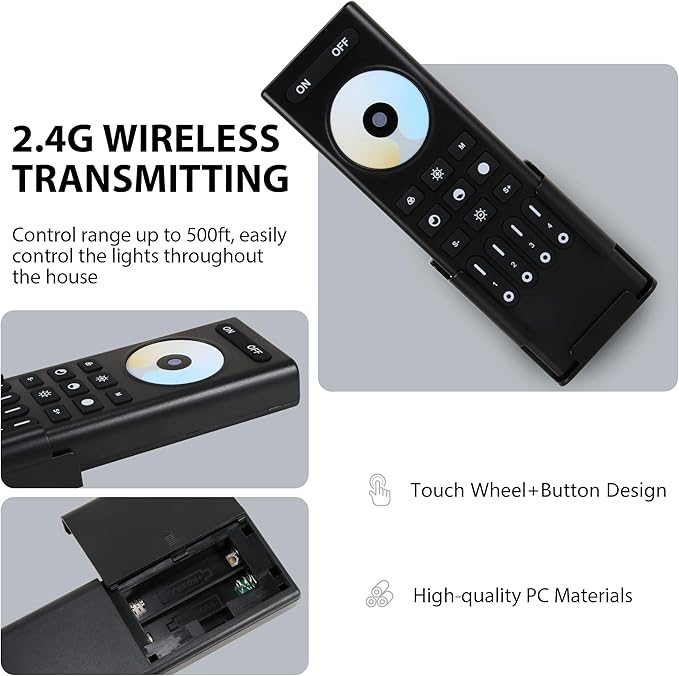 XXK RC02RFB RF Remoter, 4-Zone 2.4G Handheld RF Remote Control Compatible - Image 5