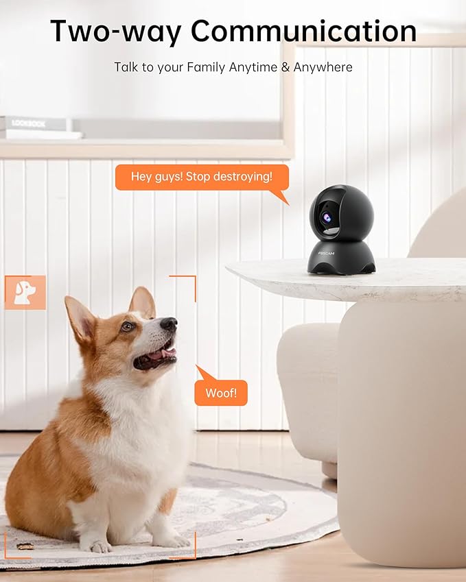 FOSCAM 3K 5MP WiFi Pet Cameras for Home Security, 2.4GHz Indoor Camera Baby - Image 6