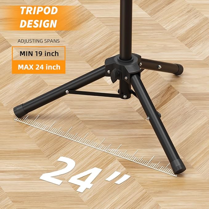 Small Speaker Stands, Lightweight 35mm Compatible Insert, Adjustable Height - Image 6