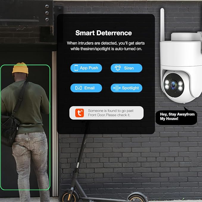 6MP TUYA Security Camera Outdoor, 2.4G/5G WiFi Cameras - Image 4