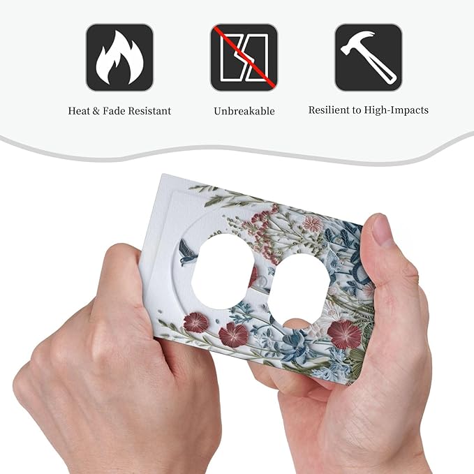 Bvtewkhz Wildflowers Flowers Floral Plants Duplex Outlet Wall Plate Cover - Image 5