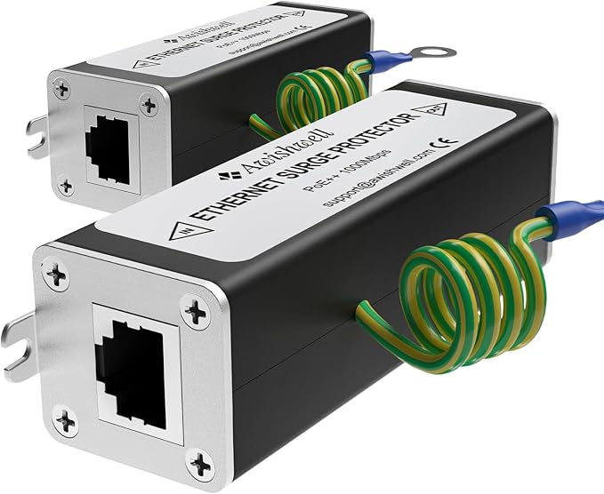 Awishwell Ethernet Surge Protector Gigabit, 5 Pack 20KA PoE++ Network Protection by Awishwell