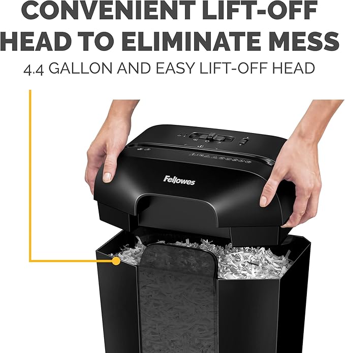 Fellowes LX41-DB 8-Sheet Micro-Cut Paper Shredder - Image 6