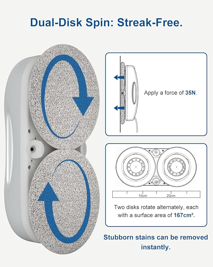JSDROBOT S9PRO Window Cleaning Robot, Window Cleaner Robot - Image 4