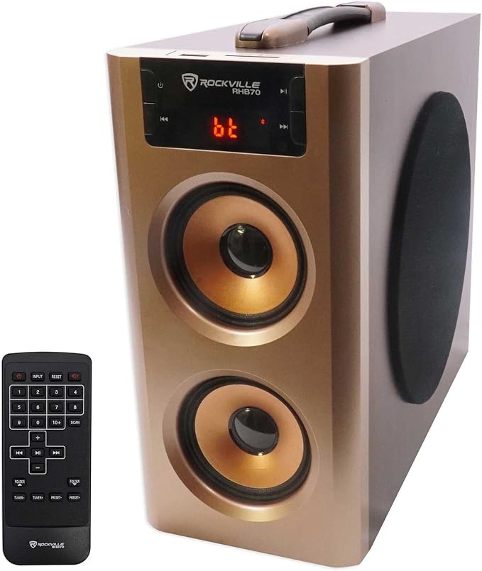 Rockville RHB70 Home Theater Compact Powered Speaker System, 2.1 Channel by Rockville