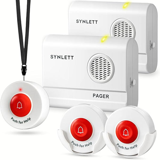 SYNLETT Caregiver Pager Wireless Nurse Call Button by SYNLETT