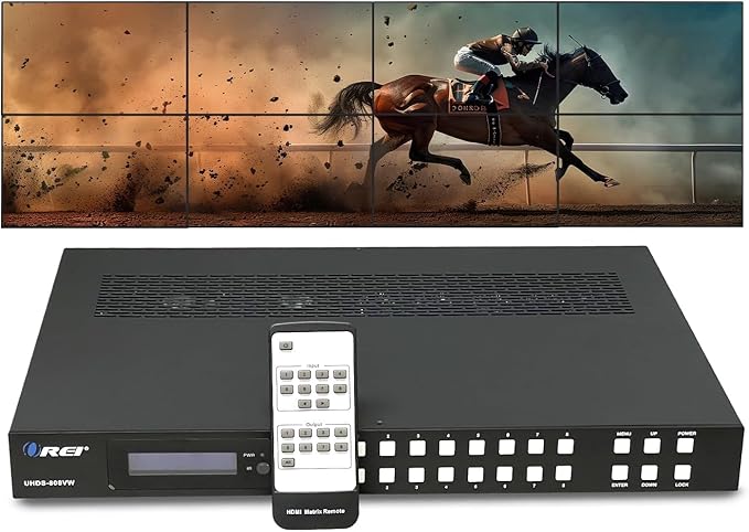 OREI 4K 8x8 Seamless HDMI Matrix Switch Video Wall Controller HDMI Processor by OREI