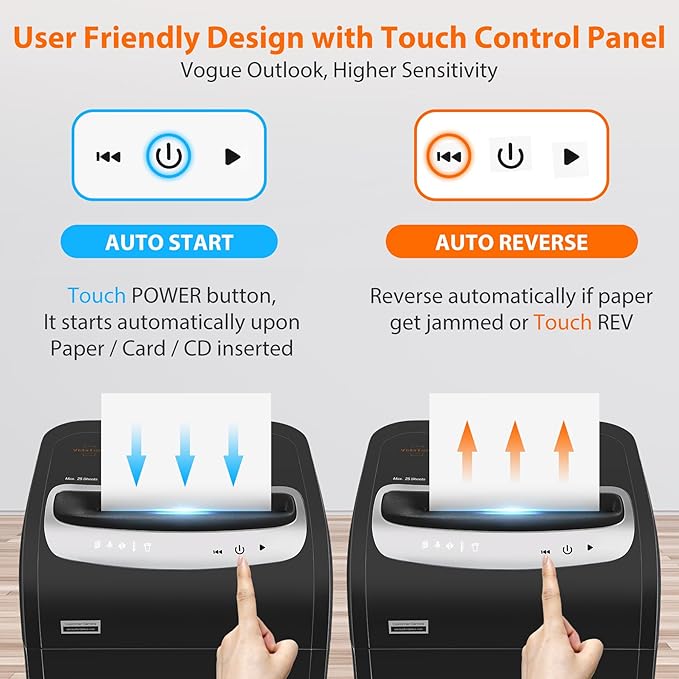 VidaTeco Paper Shredder for Home Office Heavy Duty - Image 6