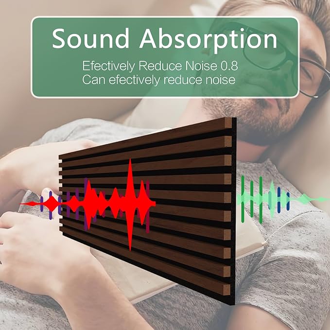 Premium Acoustic Wood Slat Wall Panels – Noise-Reducing Sound Absorption Panels - Image 3