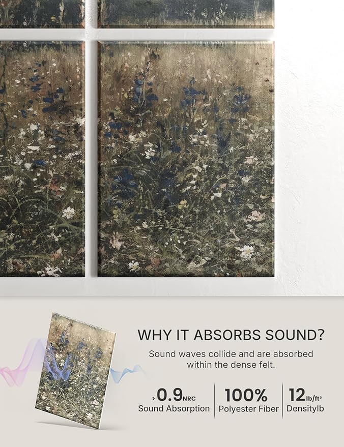 Wall Art Acoustic Panels, Decorative Sound Absorbing Panels - Image 4
