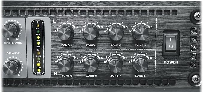 Rockville PRE-70V 8-Zone Stereo Preamp Mixer - Image 9
