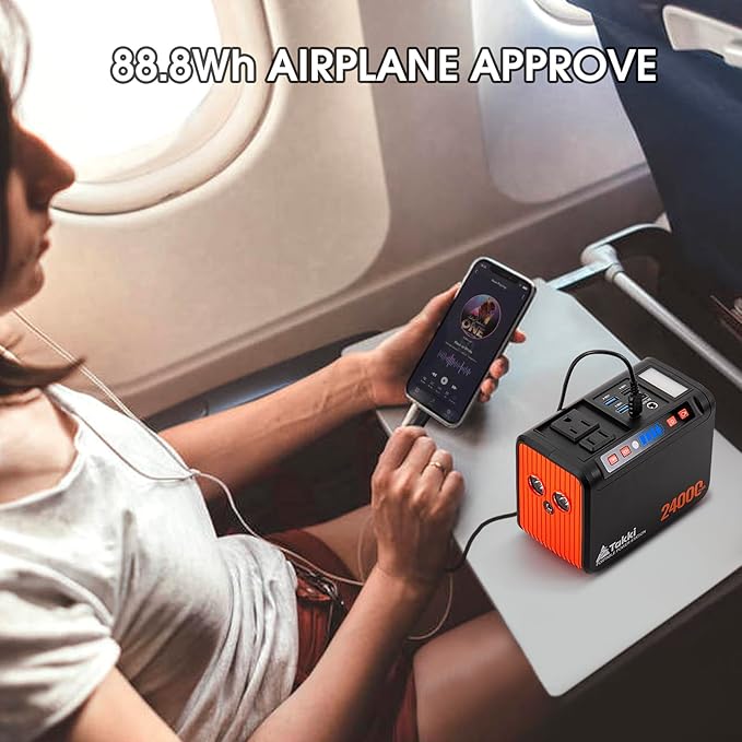 Takki 88.8Wh Portable Power Station Lithium Battery Small Generator Power Bank - Image 7