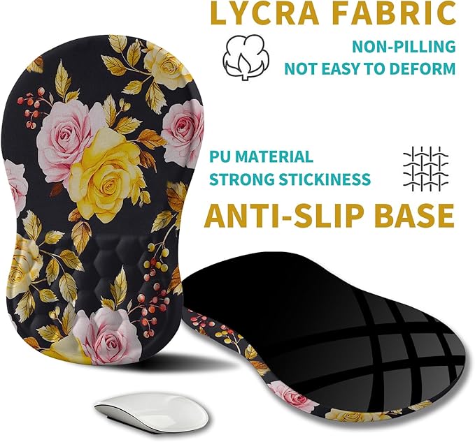 Hokafenle Ergonomic Mouse Pad Wrist Support, Wrist Rest Mousepad - Image 5
