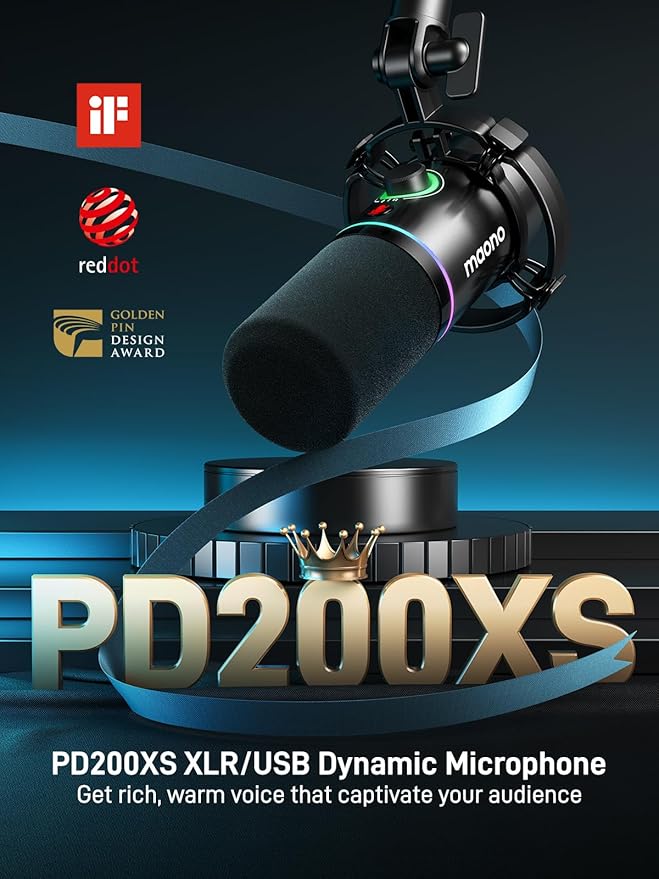 MAONO Gaming Streaming Equipment Bundle: Audio Interface Mixer XLR Dynamic Mic - Image 3
