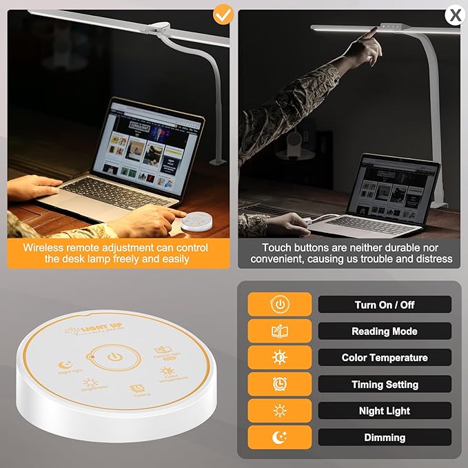 Pzloz Led Desk Lamp for Office Home - Image 6