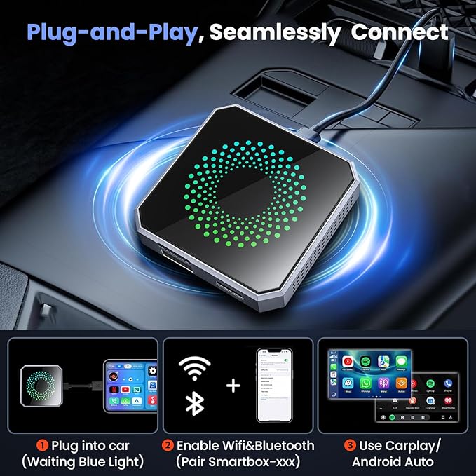 5-in-1 Wireless CarPlay & Android Auto Adapter - Image 8