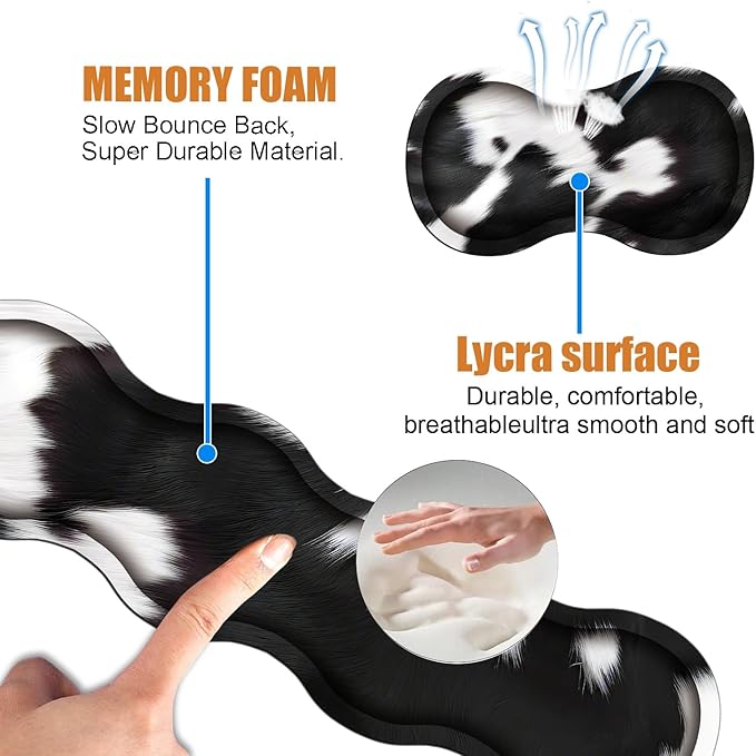 4 in 1 Ergonomic Keyboard Wrist Rest & Mouse Pad Wrist Rest Set, Large XXL - Image 5