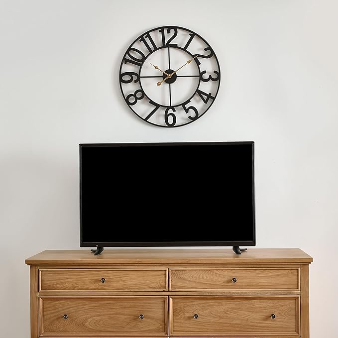 Alarmore Wall Clocks for Living Room Decor, Silent Wall Clock Battery Operated - Image 4