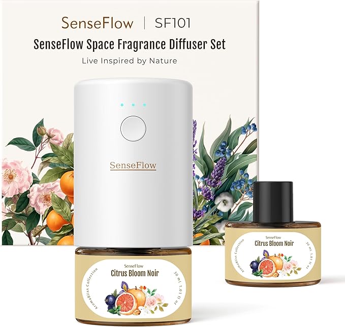 SF101 Pro Plug In Air Freshener, Waterless Essential Oil Diffuser, Non-Toxic by SenseFlow