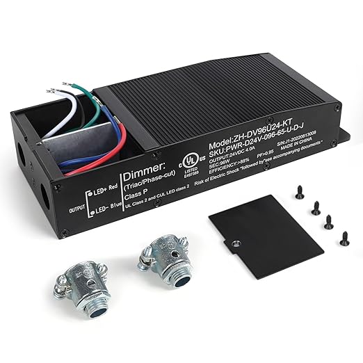 EMITEVER Dimmable LED Driver, 96W 24V Triac Power Supply, AC to DC LED - Image 2