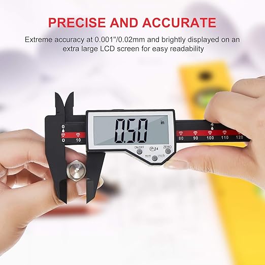 Digital Caliper, 0-6" Electronic Caliper Auto - Image 5