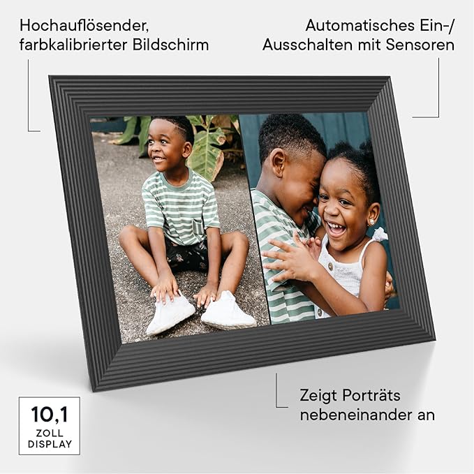 Aura Carver HD WiFi Digital Picture Frame, Add Photos - Image 3