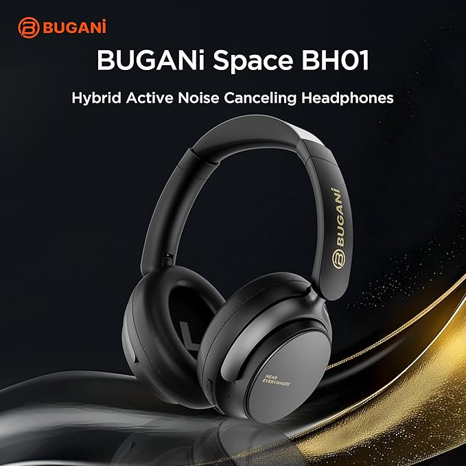 Hybrid Active Noise Cancelling Headphones: Wireless Over Ear Bluetooth 6.0 - Image 2