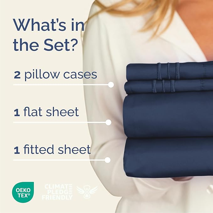 Cal King Size 4 Piece Sheet Set - Image 2