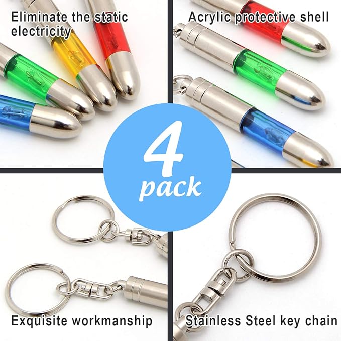 SWEETHOMEDECO 4 Packs Car Static Human Body Static Eliminator Discharger - Image 2