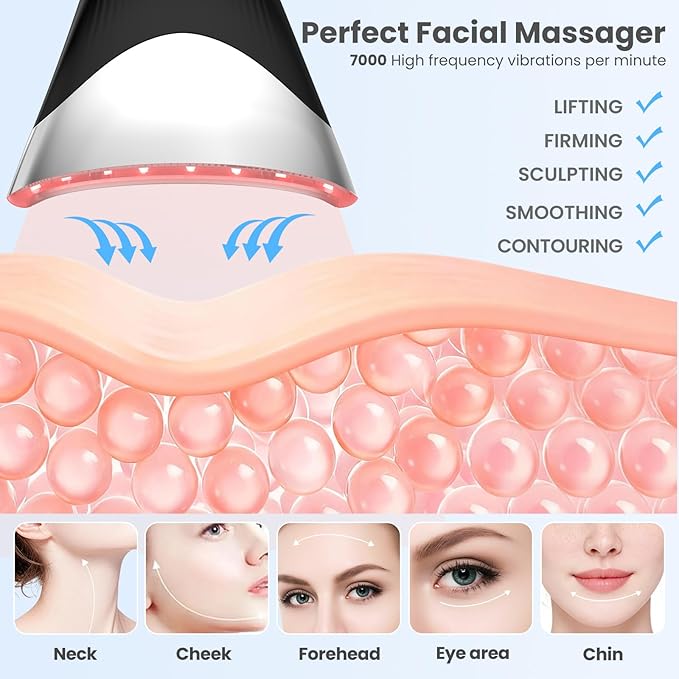 7-in-1 LED Neck Beauty Device, Facial Sculpting Tool of Face Lifting Device - Image 2