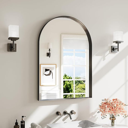 Arch Bathroom Mirror, Tempered Glass Decor Mirror by Unknown