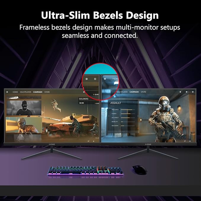 Z-Edge 24.5 inch 300Hz 280Hz 240Hz Gaming Monitor, UG25S FHD 1080p, Ultra Fast - Image 7